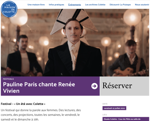 Un été chez Colette
